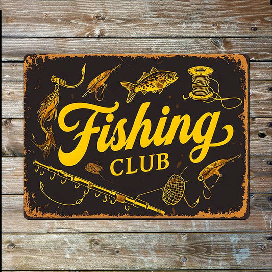 Fishing Club | Father's Day | Metal Sign Plaque