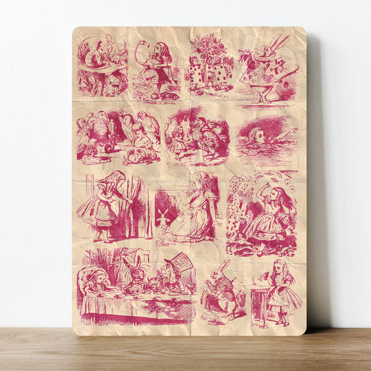 Alice in Wonderland | Metal Sign Plaque