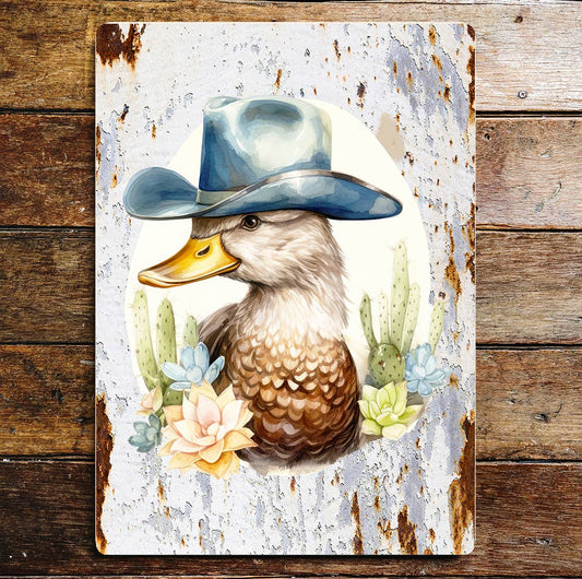 Duck Wildlife Nature Bird Art | Metal Sign Plaque