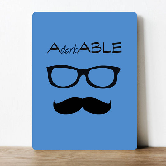 Adorkable love sign Funny | Metal Sign Plaque