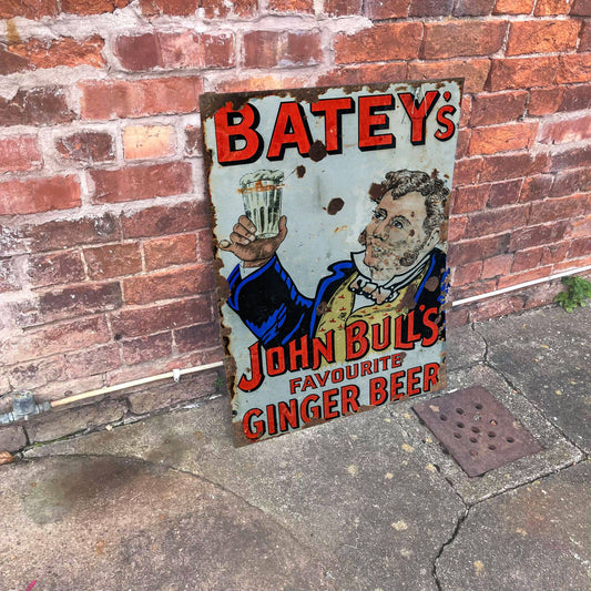 Batey's Ginger Beer | Metal Advertising Wall Sign