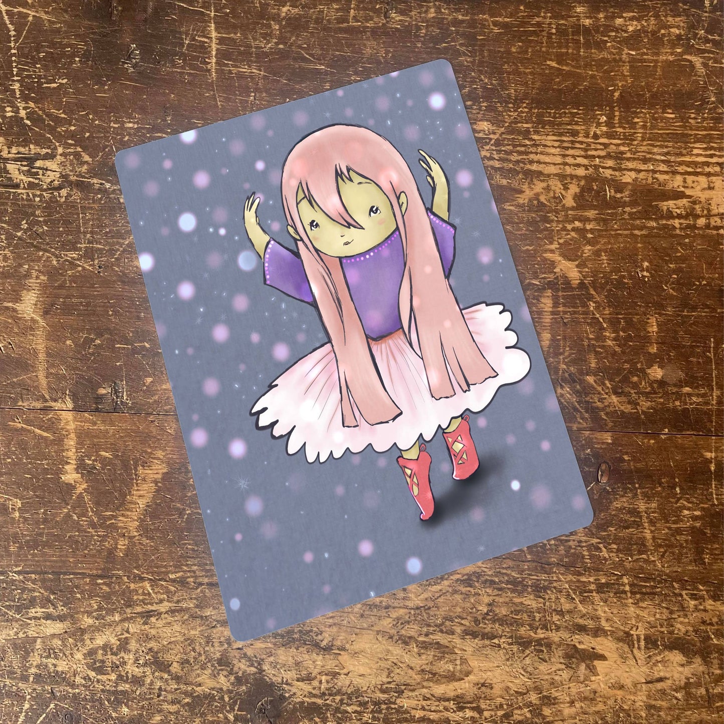 Comic Girl Ballet | Metal Pop Art Wall Sign