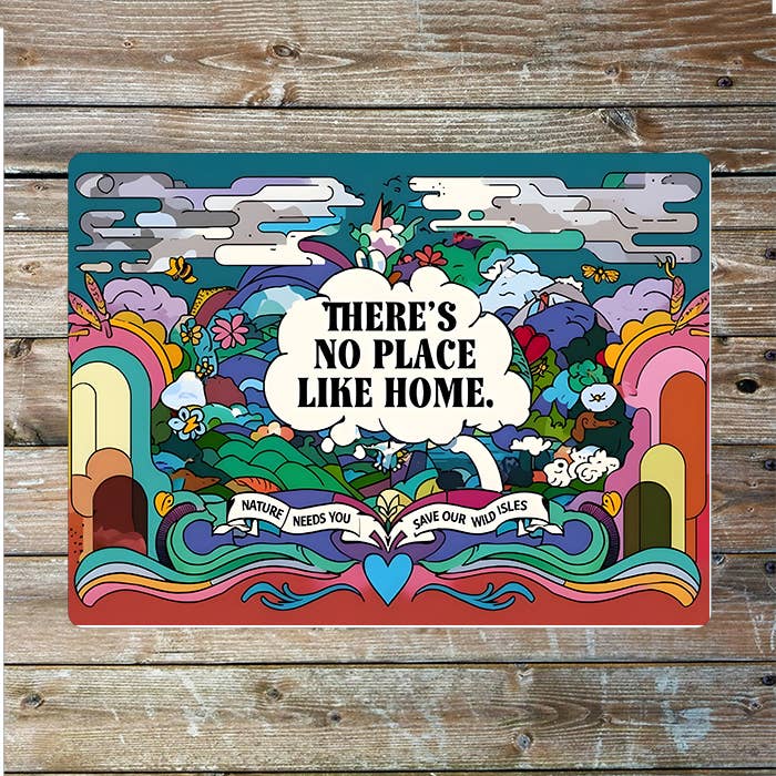 Bright There's No Place Like Home | Metal Sign Plaque