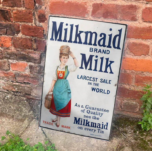Milkmaid Brand Milk Largest Sale | Metal Sign Plaque