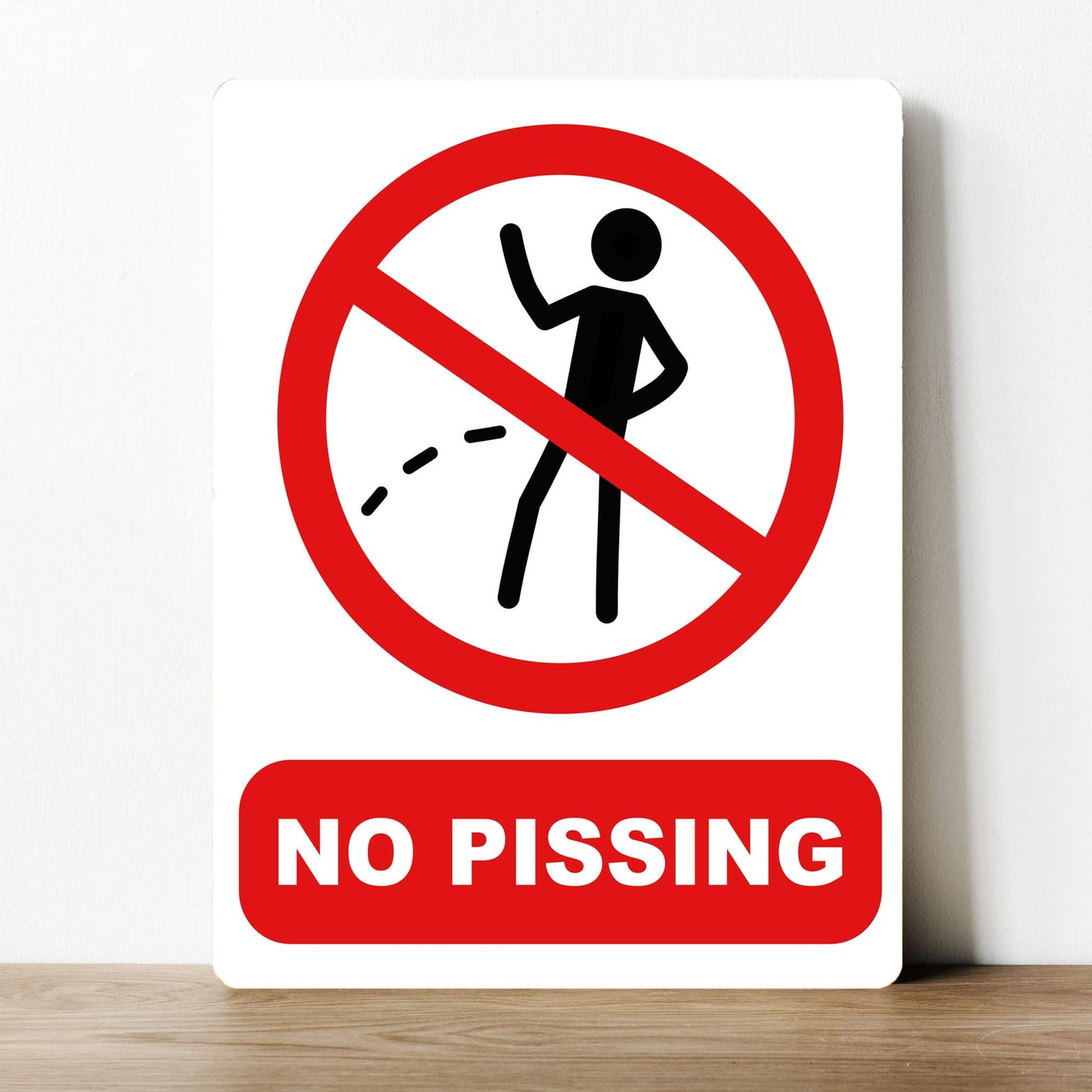Warning Sign No Pissing | Metal Sign Plaque