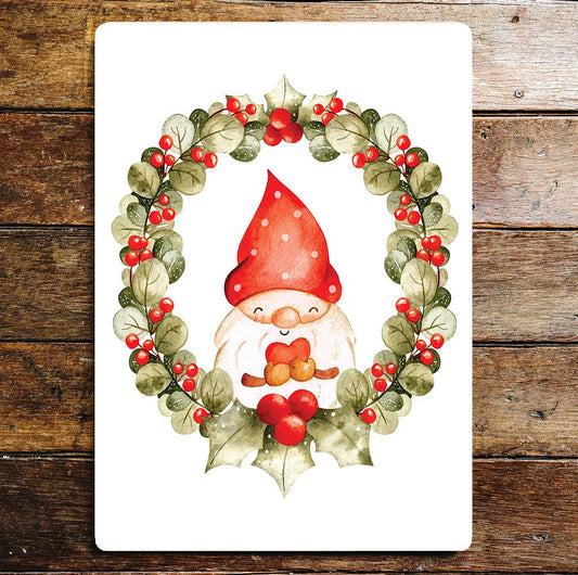 Christmas card art | Metal Sign Plaque