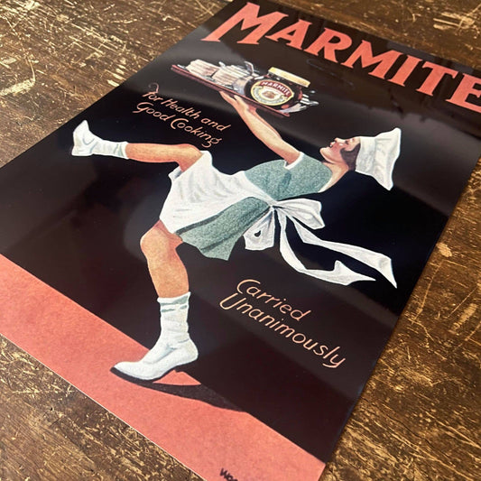 Marmite waitress | Metal Advertising Wall Sign