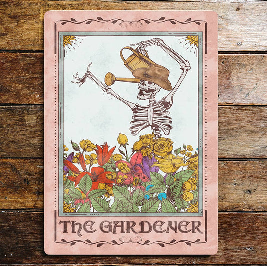The Gardener Tarot Spiritual Art Metal Sign Plaque