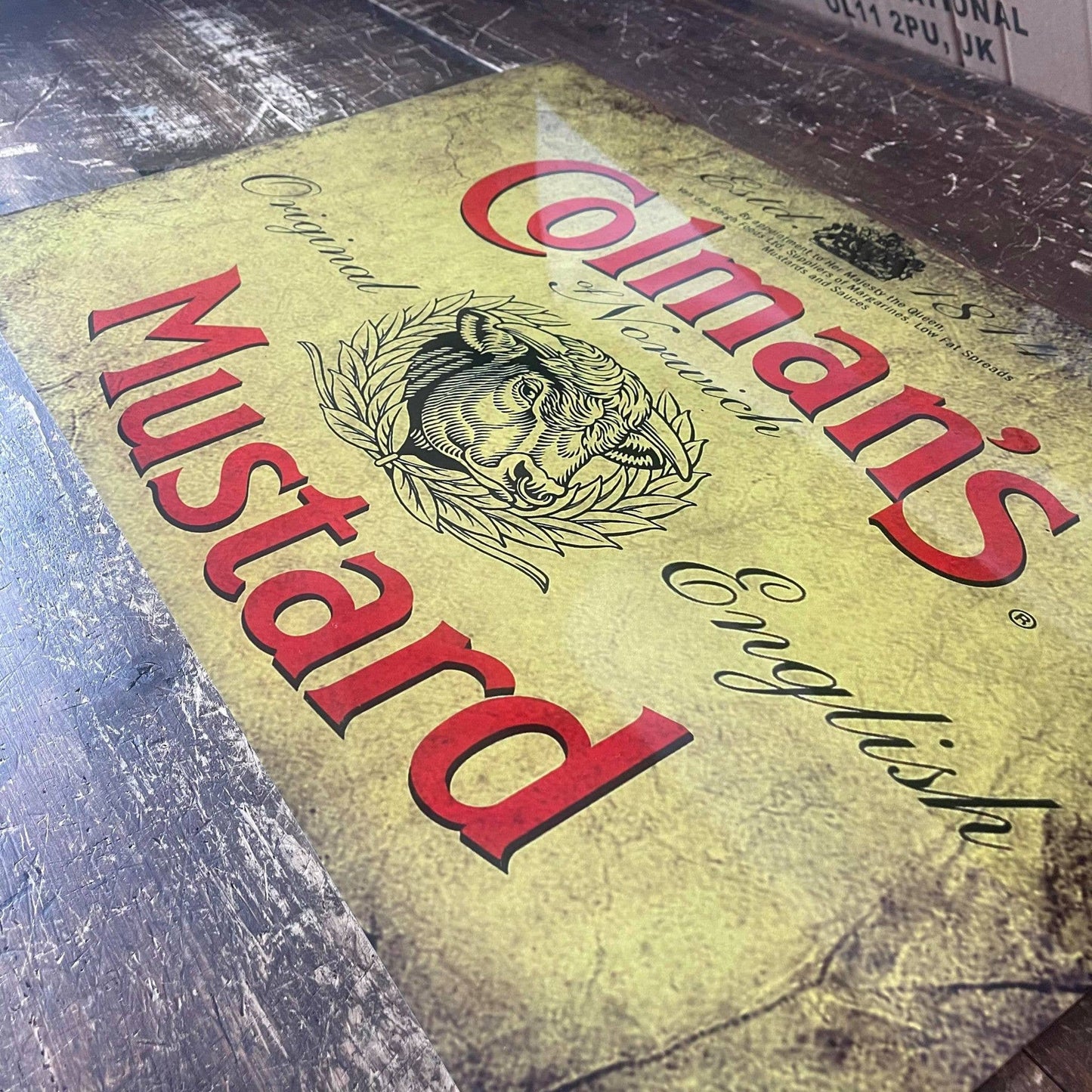 Colmans Mustard | Metal Advertising Wall Sign