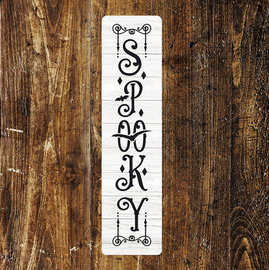 spooky Halloween - Metal Long Sign Plaque