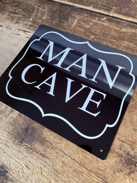 Man Cave Door Sign | Metal Art Wall Sign