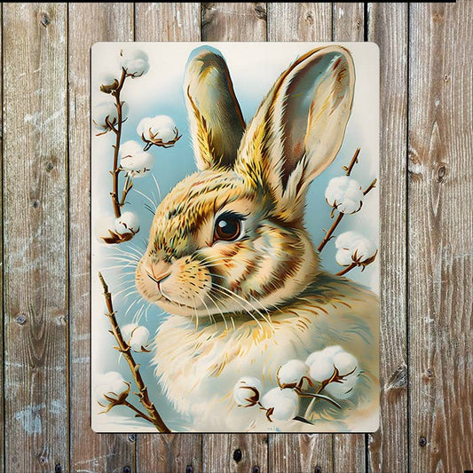 Vintage Easter Bunny Rabbit | Metal Sign Plaque