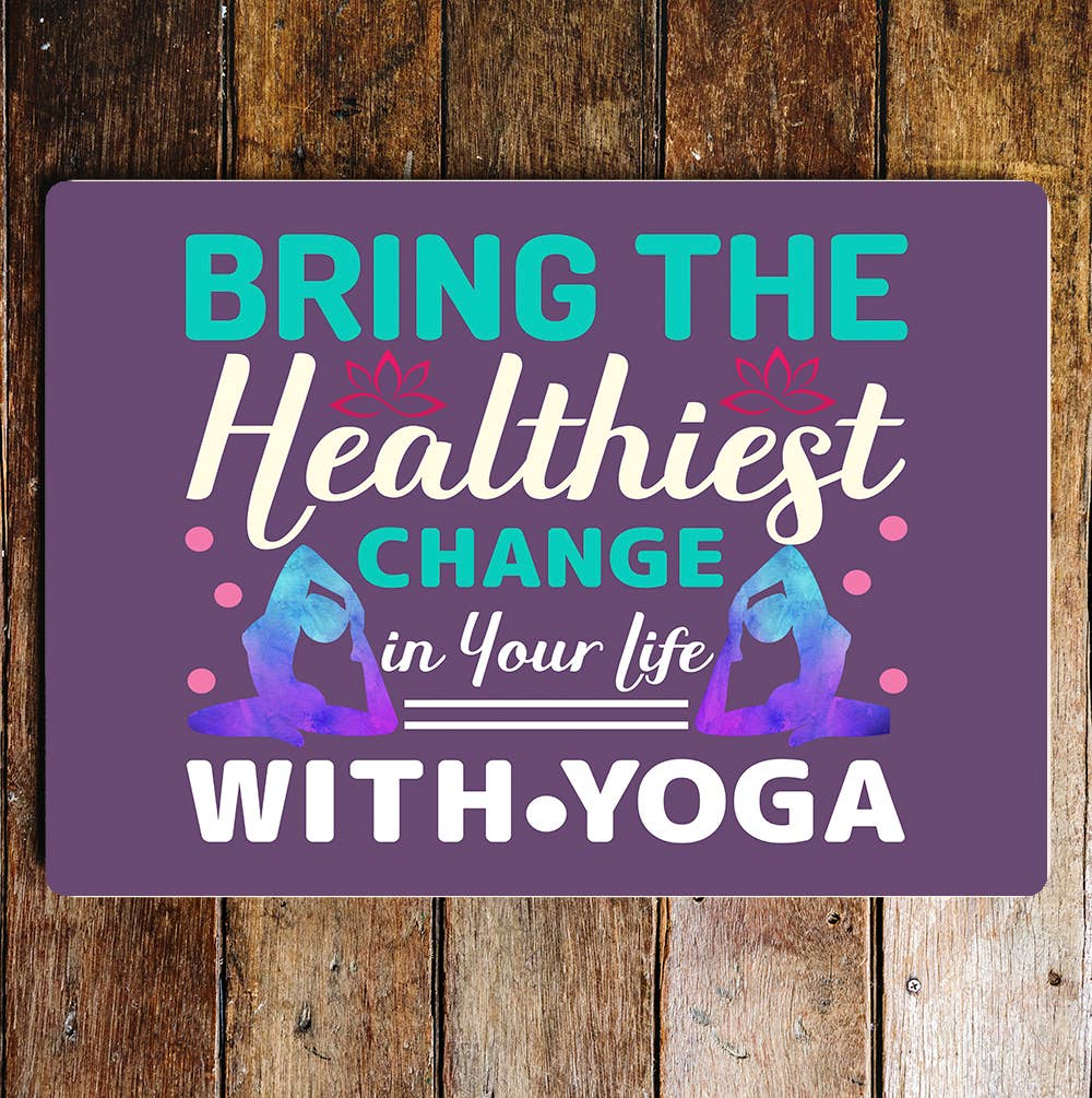 Yoga Health life Art | Metal Sign Plaque
