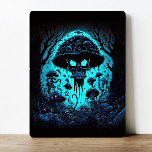 Blue Jellyfish Ocean Sea Water Mystery | Metal Sign Plaque