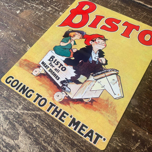 Ah Bisto Horse | Metal Advertising Wall Sign